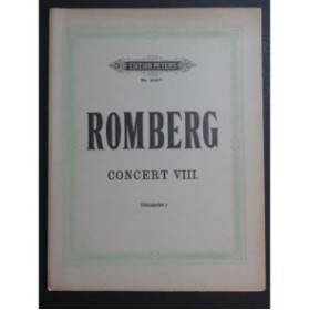 ROMBERG Bernhard Concerto No 8 op 48 Piano Violoncelle