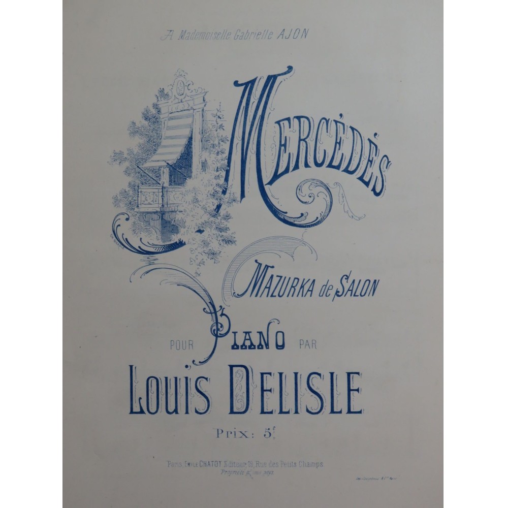 DELISLE Louis Mercédès Piano