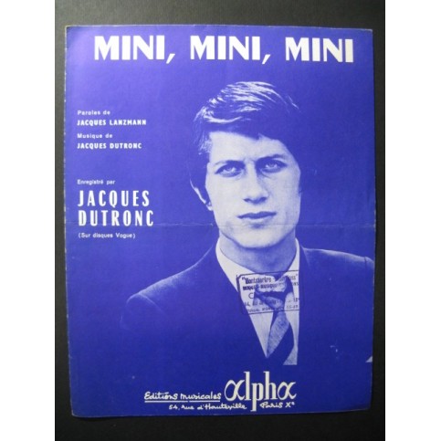 Mini Mini Mini Jacques Dutronc Chanson 1966
