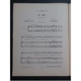 FLÉGIER A. Le Cor Chant Piano