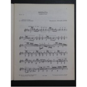 SCARLATTI Domenico Sonata No 23 Guitare 1973