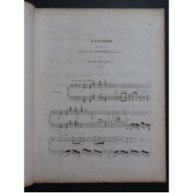THALBERG S. Fantaisie Straniera Bellini op 9 Piano ca1850