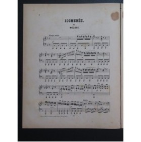 DE VILBAC Renaud Idomenée de Mozart Piano ca1870