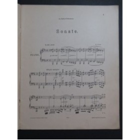 LISZT Franz Sonate Piano XIXe