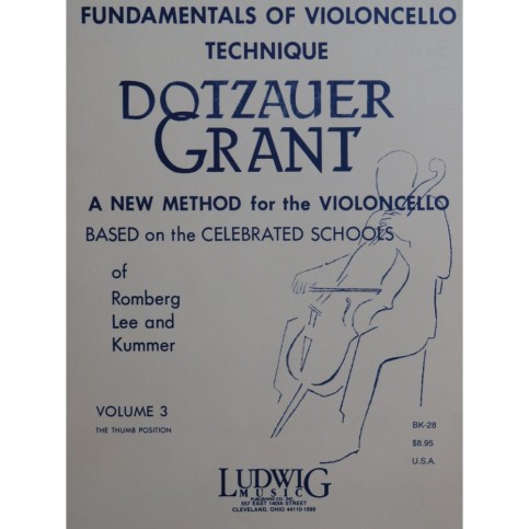 GRANT Francis Fundamentals of Violoncello Technique Violoncelle 1972