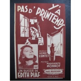 Y'a Pas D'Printemps Edith Piaf Chanson