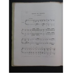 SCHUBERT Franz Chanson des Chasseurs Piano ca1840