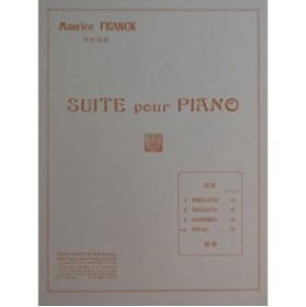 FRANCK Maurice Final Piano ca1925