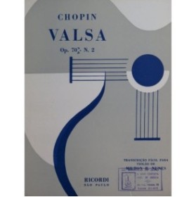 CHOPIN Frédéric Valse op 70 No 2 Guitare 1956