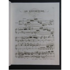 HALÉVY F. Le Guitarrero No 4 Chant Piano ca1845