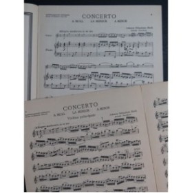 BACH. J. S. Concerto A Moll Piano Violon
