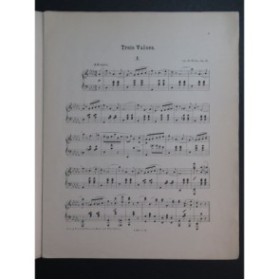 WIDOR Ch. M. Valse No 1 op 11 Ré bémol Piano ca1880