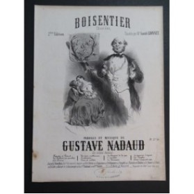 NADAUD Gustave Boisentier Chant Piano ca1870