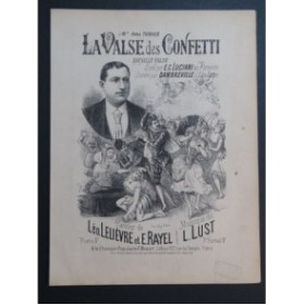 LUST L. La Valse des Confetti Chant Piano XIXe siècle