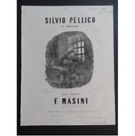 MASINI F. Silvio Pellico Chant Piano ca1860