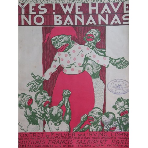 SILVER Frank COHN Irving Yes ! We Have No Bananas Piano 1923