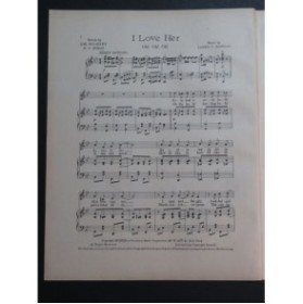 MONACO James V. I Love Her Chant Piano 1913