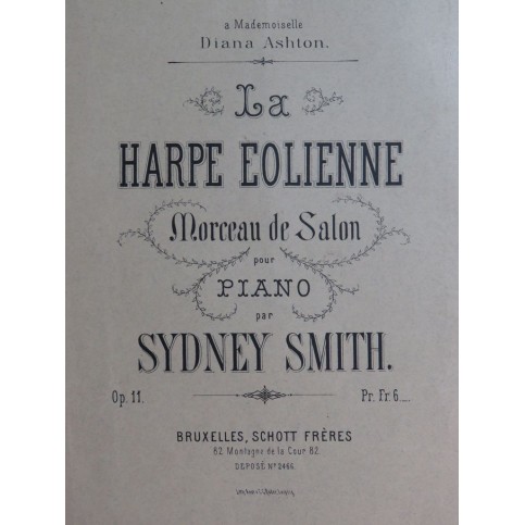 SMITH Sydney La Harpe Eolienne Piano
