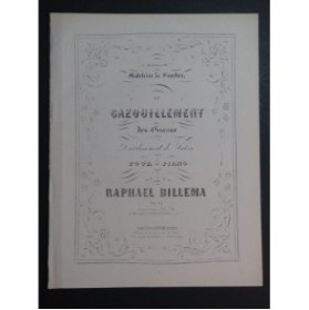 BILLEMA Raphael Le Gazouillement des Oiseaux Piano ca1875