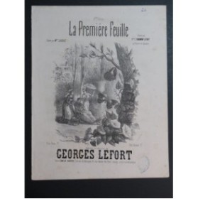 LEFORT Georges La Première Feuille Chant Piano XIXe siècle