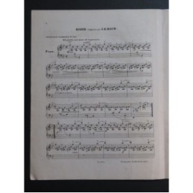BACH J. S. Gigue B dur Piano ca1860