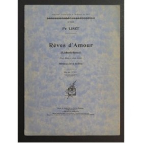 LISZT Franz Rêves d'Amour Piano 1930