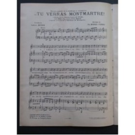 BOREL-CLERC Ch. Tu Verras Montmartre ! Piano Chant 1922