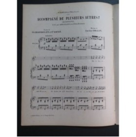 COLLIN Lucien Accompagné de plusieurs autres Chant Piano ca1880