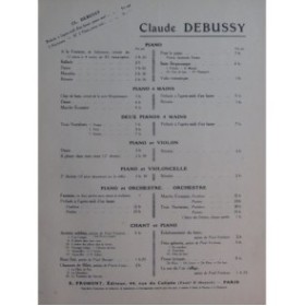 DEBUSSY Claude Rêverie Piano