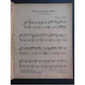 LOZANO Vicente El Galeon Piano 1920