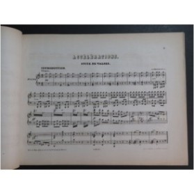 STRAUSS Johann Accélération op 254 Piano ca1865