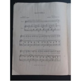 MACMURROUGH Dermot Macushla Chant Piano 1910