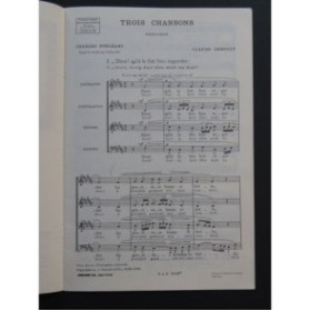 DEBUSSY Claude Trois Chansons de Charles d'Orléans Chant