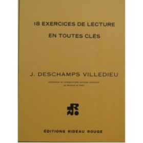 DESCHAMPS VILLEDIEU J. 18 Exercices de Lecture 1973