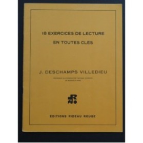 DESCHAMPS VILLEDIEU J. 18 Exercices de Lecture 1973