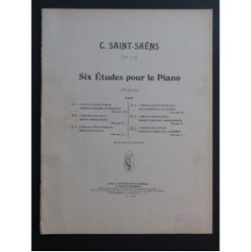 SAINT-SAËNS Camille Toccata d'après le Final du 5e Concerto op 111 Piano 1899