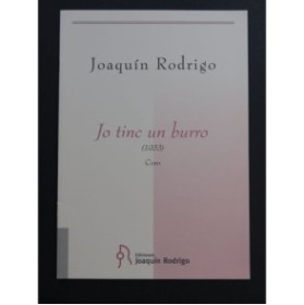RODRIGO Joaquin Jo Tinc un Burro Chant 1995