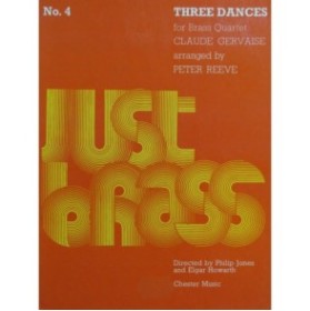 GERVAISE Claude Three Dances Brass Quartet 1975