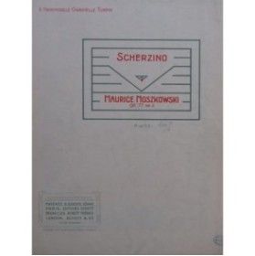 MOSZKOWSKI Maurice Scherzino Piano 1907