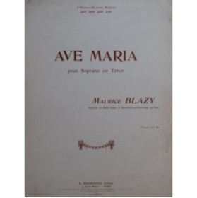 BLAZY Maurice Ave Maria Chant Orgue