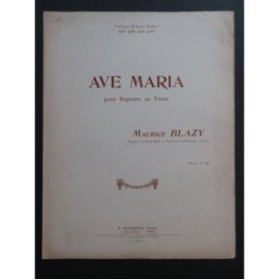 BLAZY Maurice Ave Maria Chant Orgue