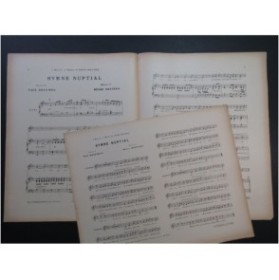 DEFIVES Henri Hymne Nuptial Chant Piano 1927