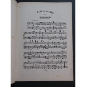 LUMBYE H. C. Amelie Waltzes Piano XIXe siècle