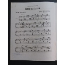 DE L'HERVILLIERS E. Pluie de Fleurs Piano ca1887