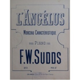 SUDOS F. W. L'Angélus Piano ca1890