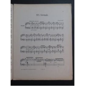 D'INDY Vincent Sérénade op 16 Piano ca1885