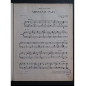MARGIS Alfred Christmas Valse Piano 1907