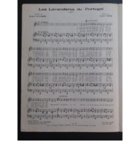 POPP André Les Lavandières du Portugal Chant Piano 1955