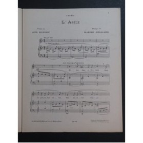 BELLIARD Maxime L'Asile Chant Piano