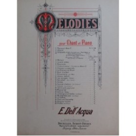 DELL'ACQUA Eva Villanelle Chant Piano ca1892